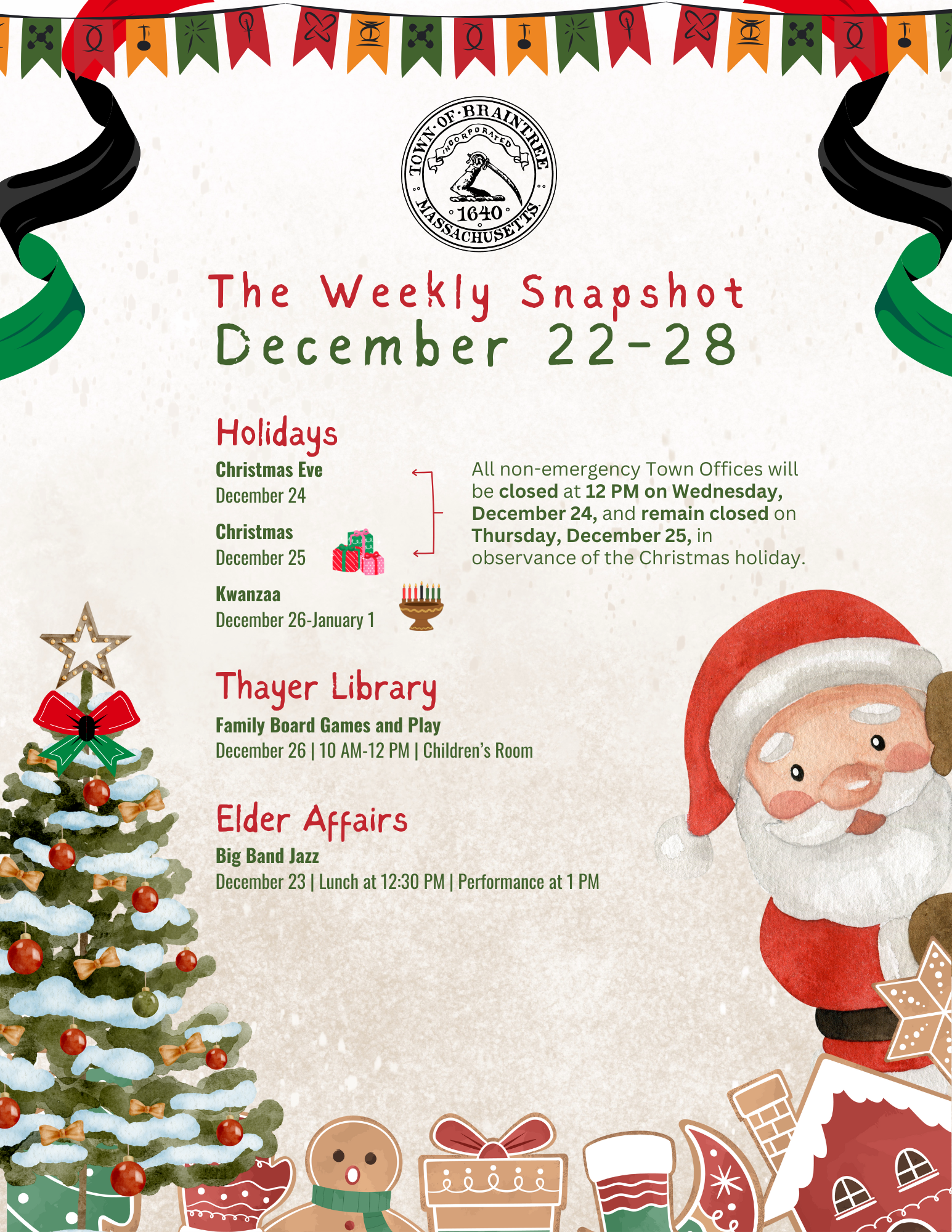 The 02184 Weekly Snapshot December 22-28