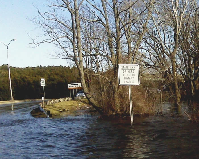 Union Street Rotary During March 2010 Flood