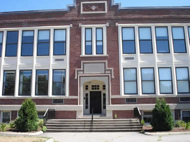 Front of Hollis School