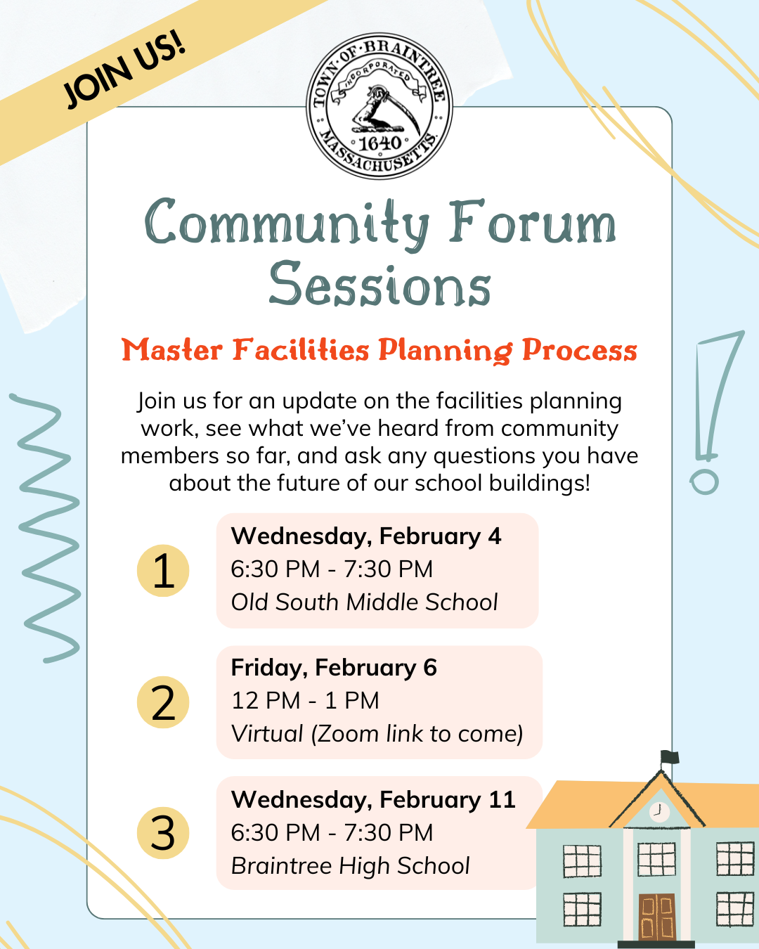 BPS Master Facilities Planning Community Forum Sessions