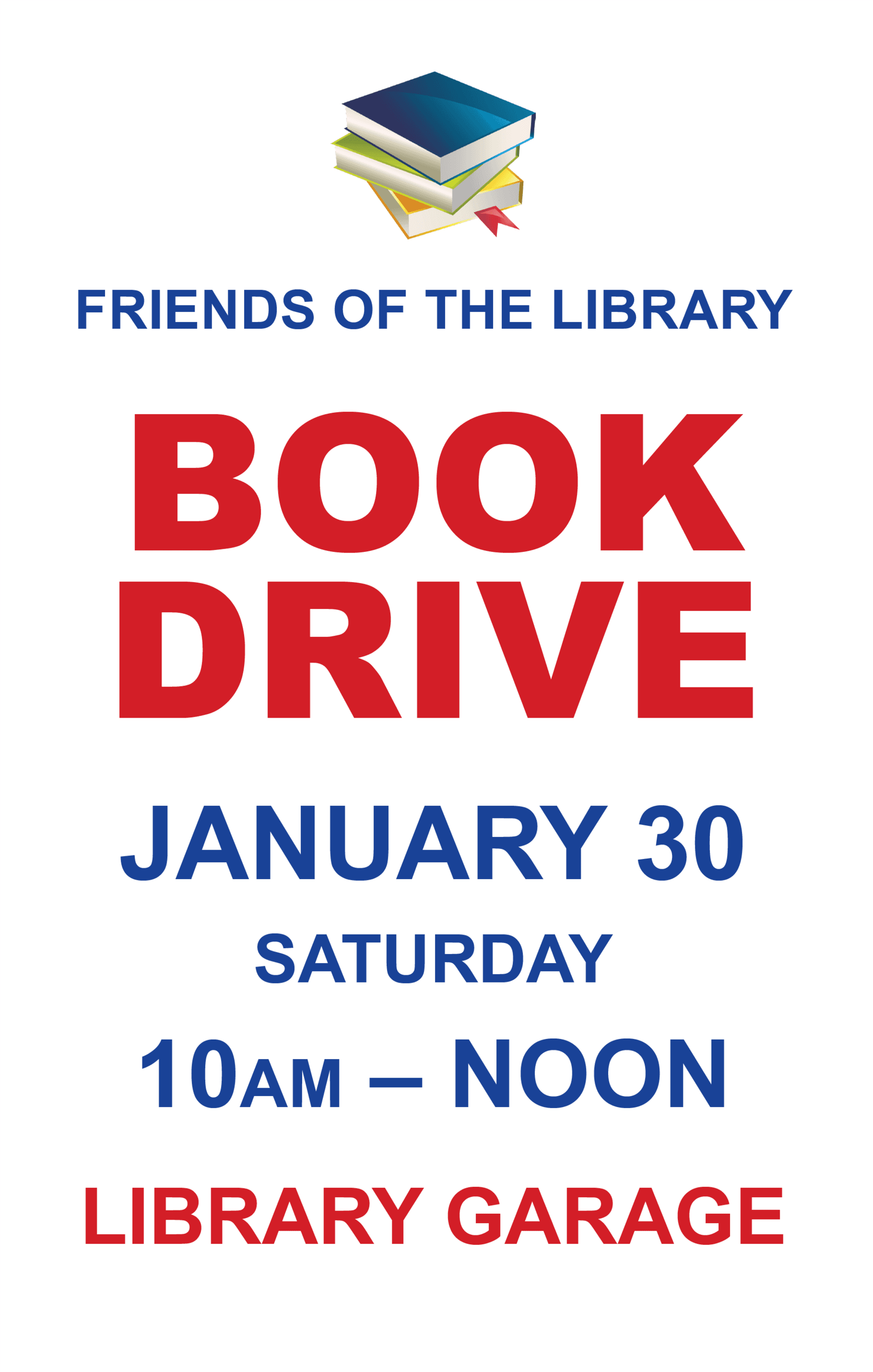 Friends of the library book drive